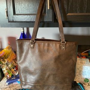 Brown shoulder bag